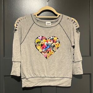 Girls Random Hearts Top